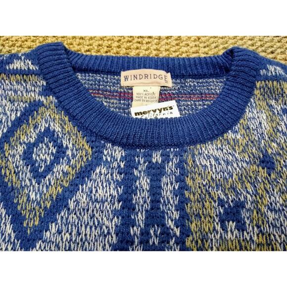 Vintage Windridge Sweater Size XL Knit Long Sleeve Casual Pullover 90s NWT - Picture 3 of 4